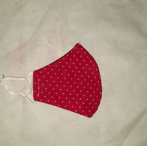 Red and White Poka-dot facemask